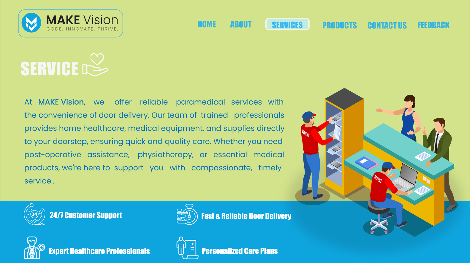 Web page design